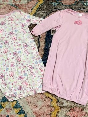 Pink Baby Gown Set - Soft Sleepwear 0/6 Months